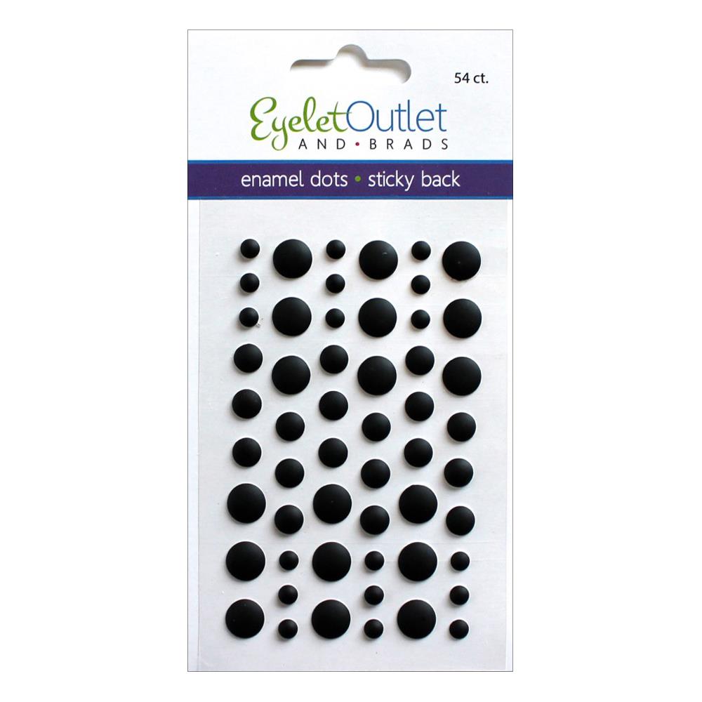 Eyelet Outlet Adhesive-Back Enamel Dots 54/Pkg
