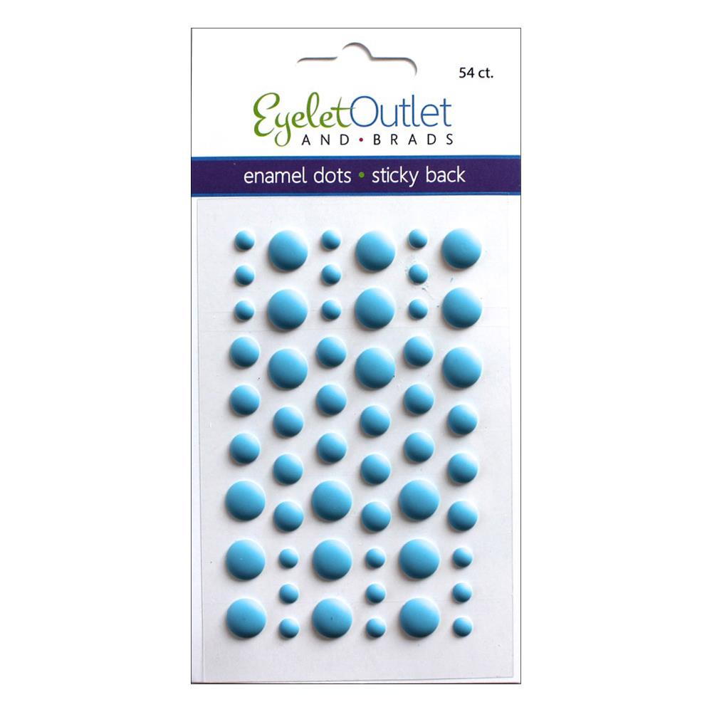 Eyelet Outlet Adhesive-Back Enamel Dots 54/Pkg