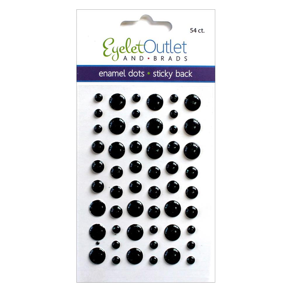Eyelet Outlet Adhesive-Back Enamel Dots 54/Pkg