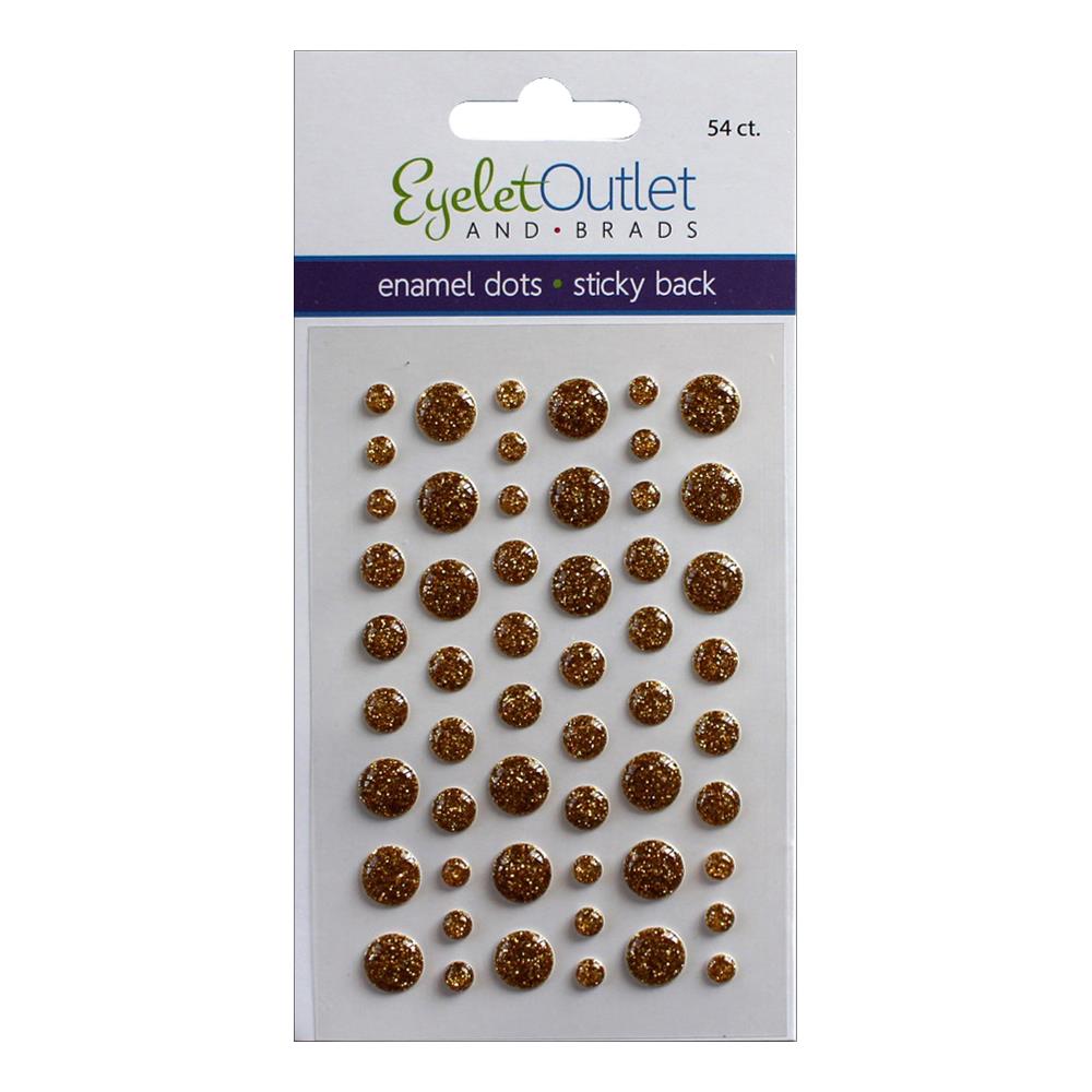 Eyelet Outlet Adhesive-Back Enamel Dots 54/Pkg