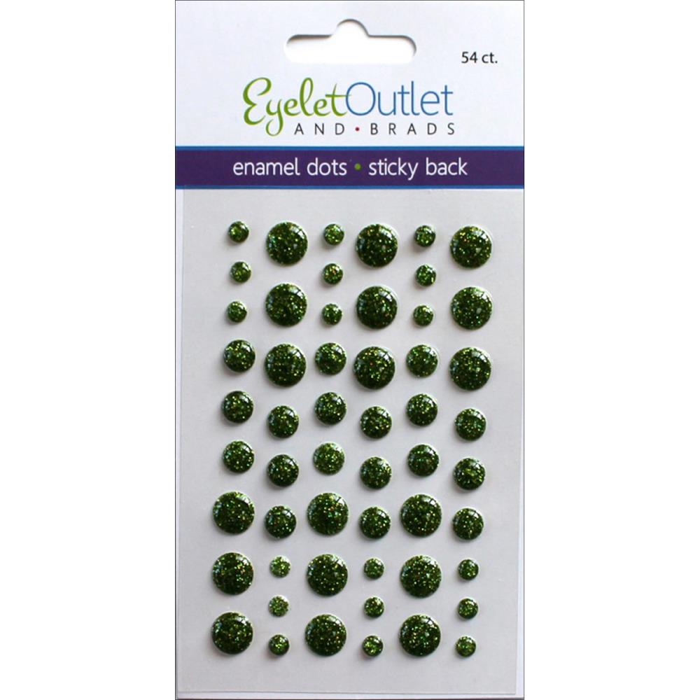 Eyelet Outlet Adhesive-Back Enamel Dots 54/Pkg