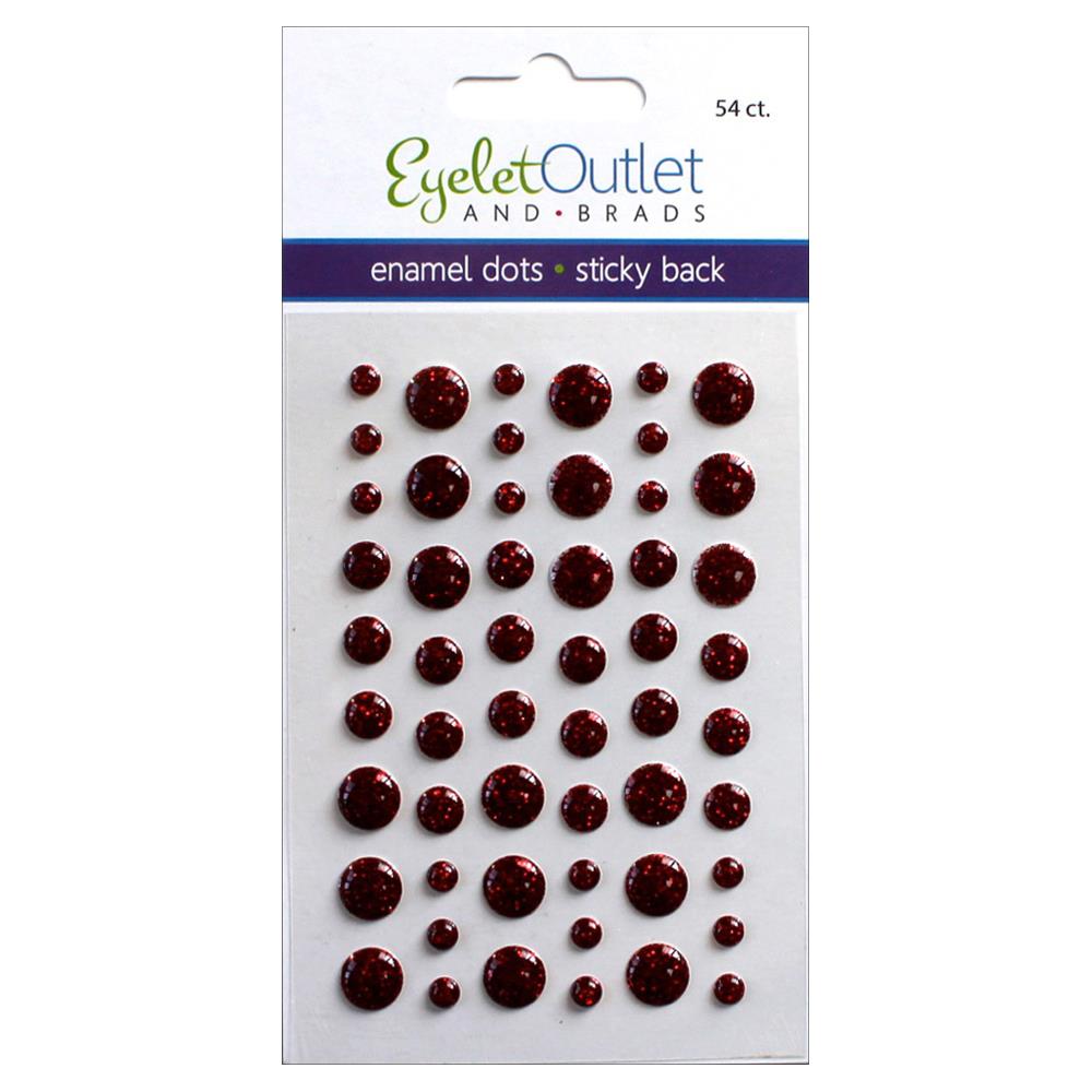 Eyelet Outlet Adhesive-Back Enamel Dots 54/Pkg