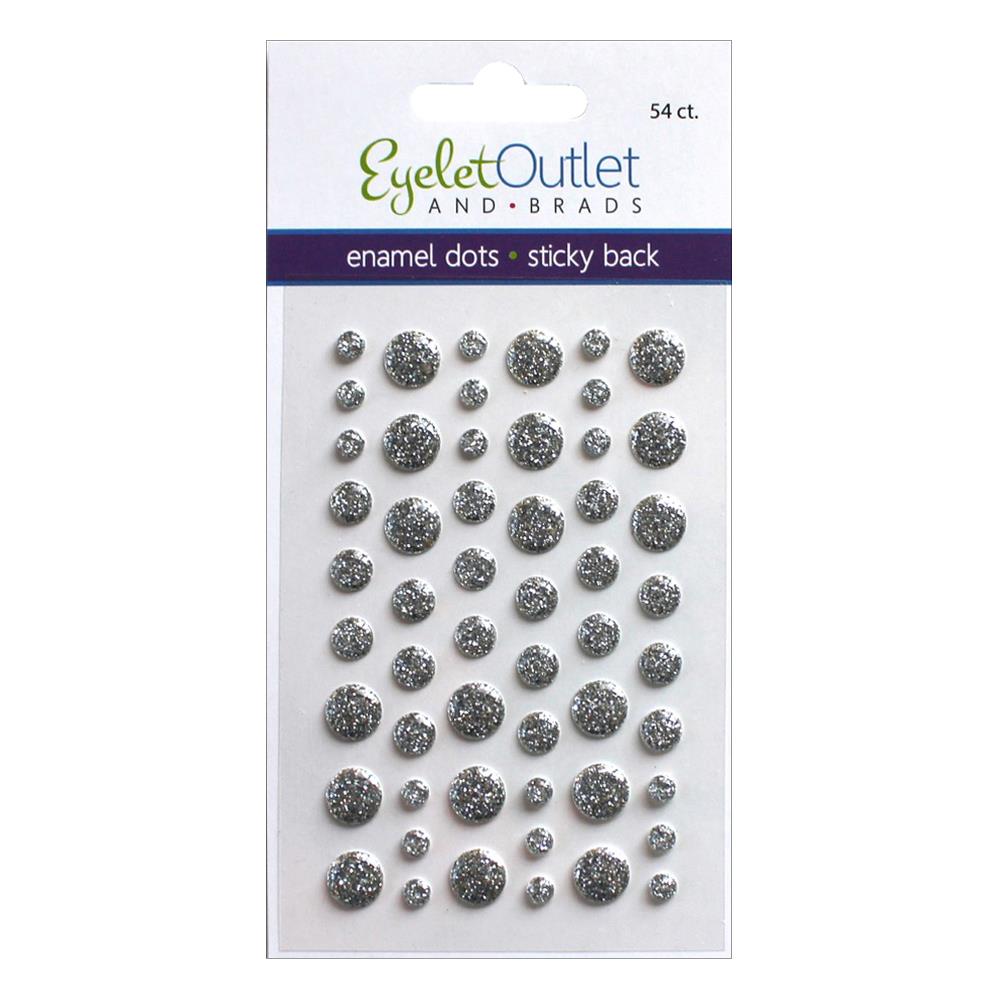 Eyelet Outlet Adhesive-Back Enamel Dots 54/Pkg
