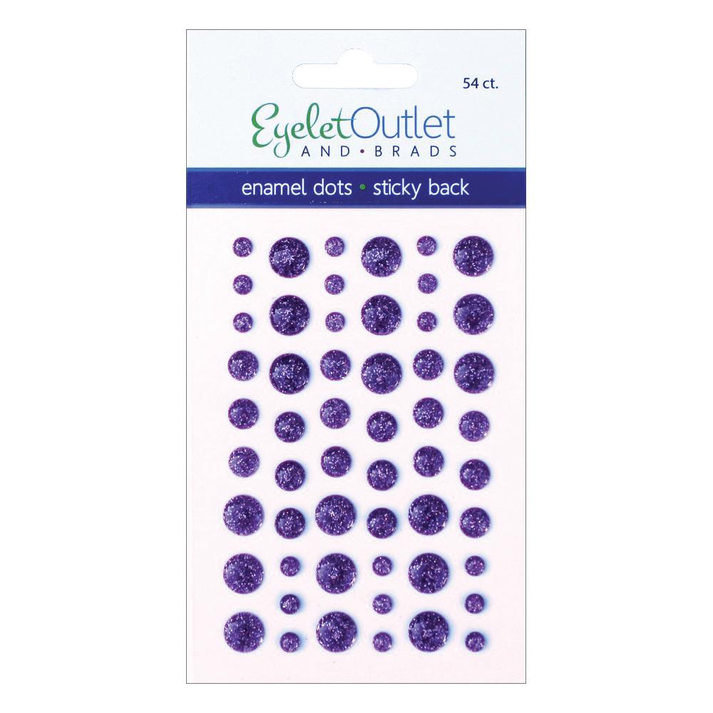 Eyelet Outlet Adhesive-Back Enamel Dots 54/Pkg