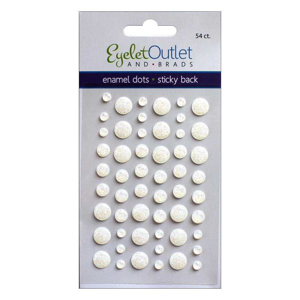 Eyelet Outlet Adhesive-Back Enamel Dots 54/Pkg
