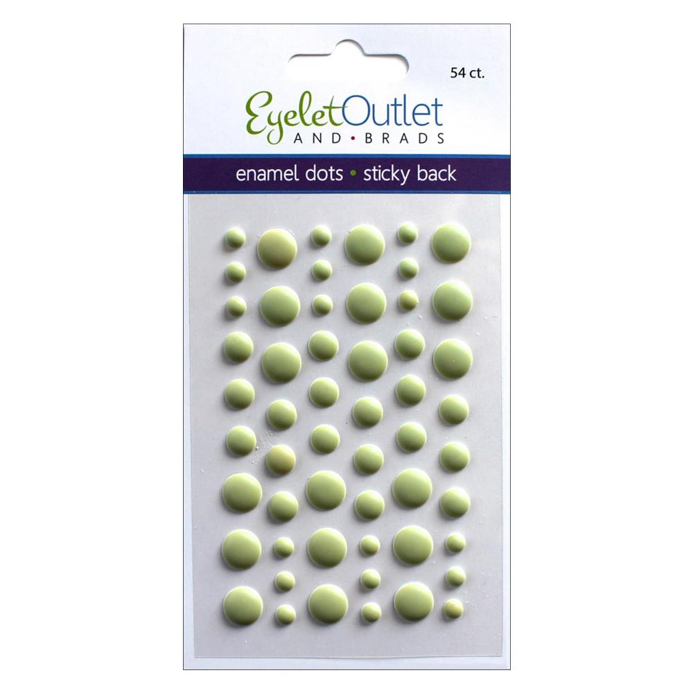 Eyelet Outlet Adhesive-Back Enamel Dots 54/Pkg