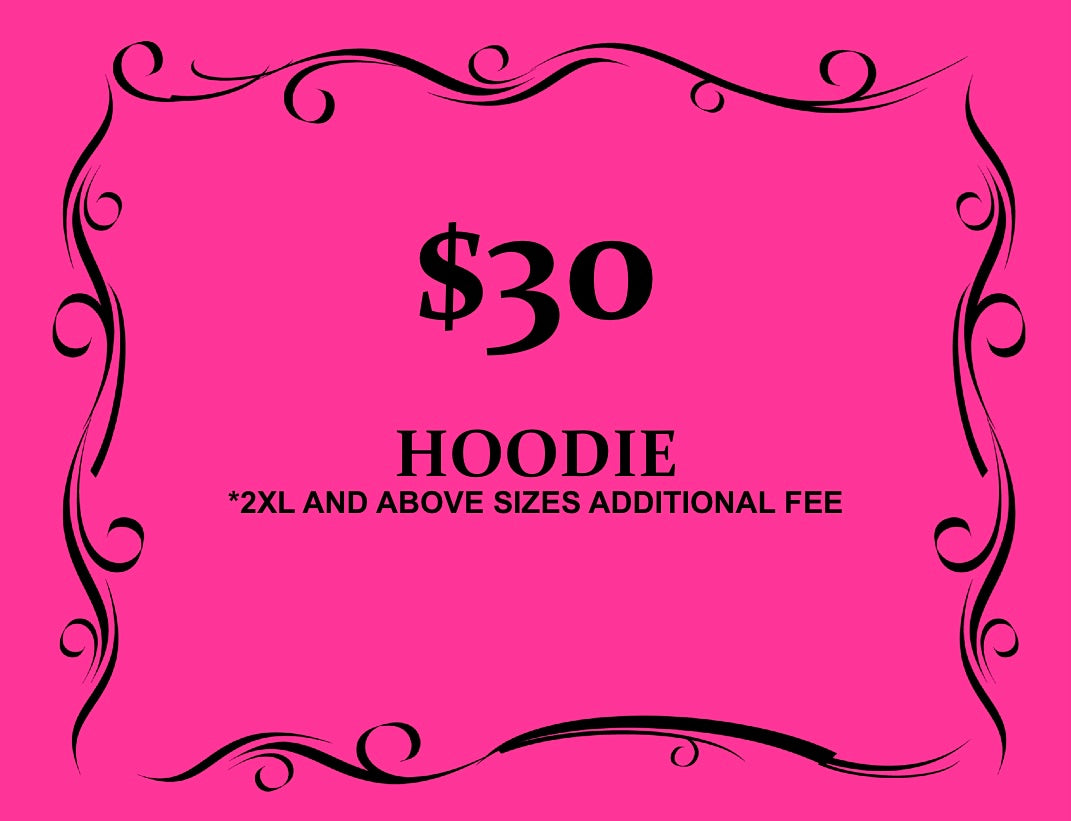 July 2027 Hoodie $30- $35