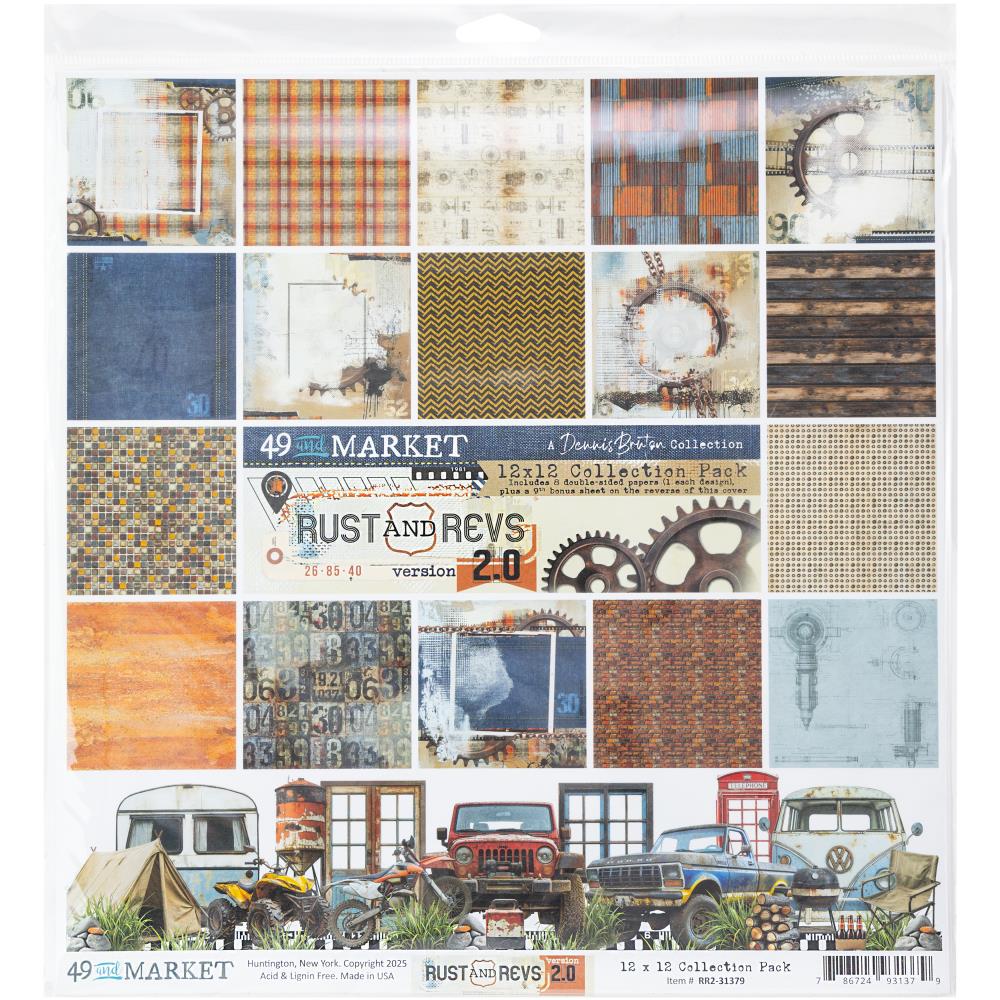 49 And Market Collection Pack 12"X12" - Rust & Revs 2.0