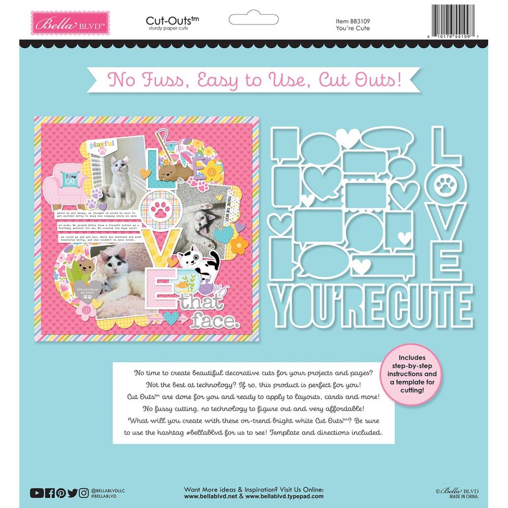 Bella Blvd Meow Cut-Outs - You're Cute
