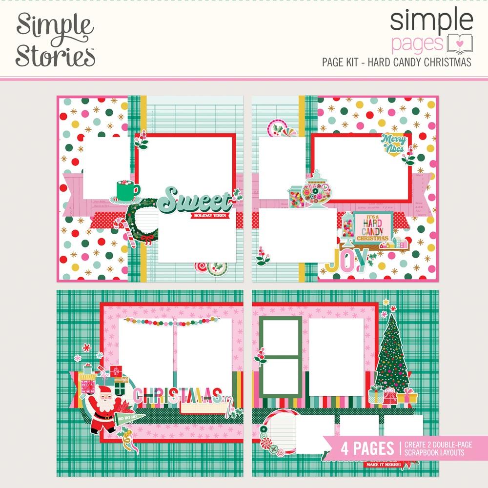 Simple Stories Simple Pages Page Kit 12"X12" - Hard Candy Christmas