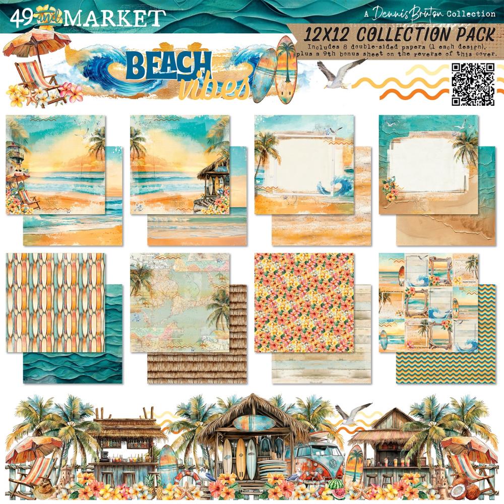 49 And Market Collection Pack 12"X12" - Beach Vibes