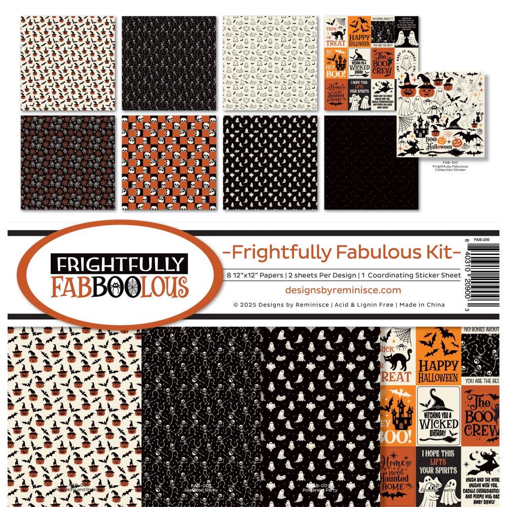 Reminisce Collection Kit 12"X12" - Frightfully Faboolous