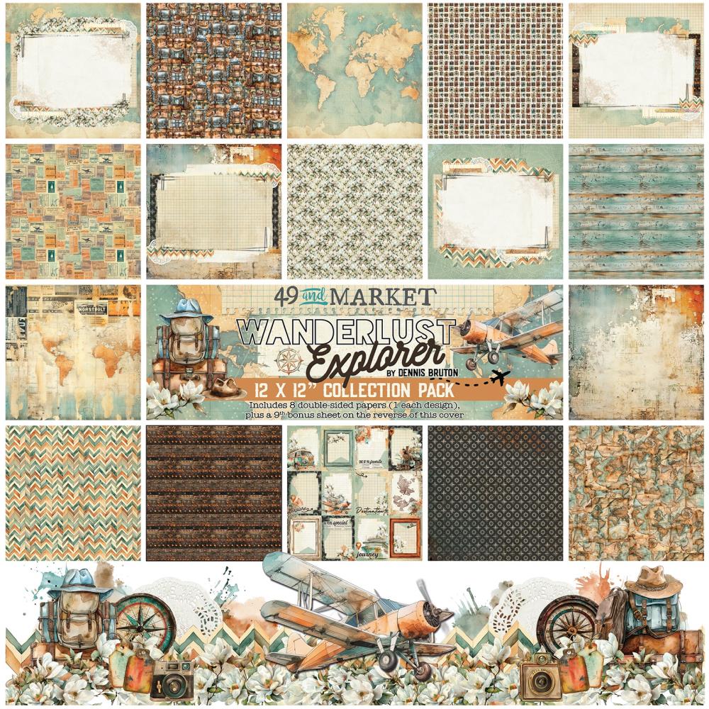 49 And Market Collection Pack 12"X12" - Wanderlust Explorer