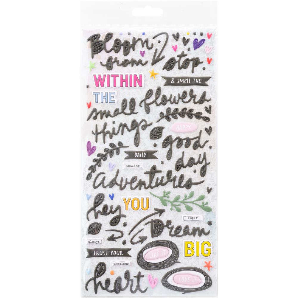 49 And Market Puffy Stickers - The Flower Emporium by Vicki Boutin