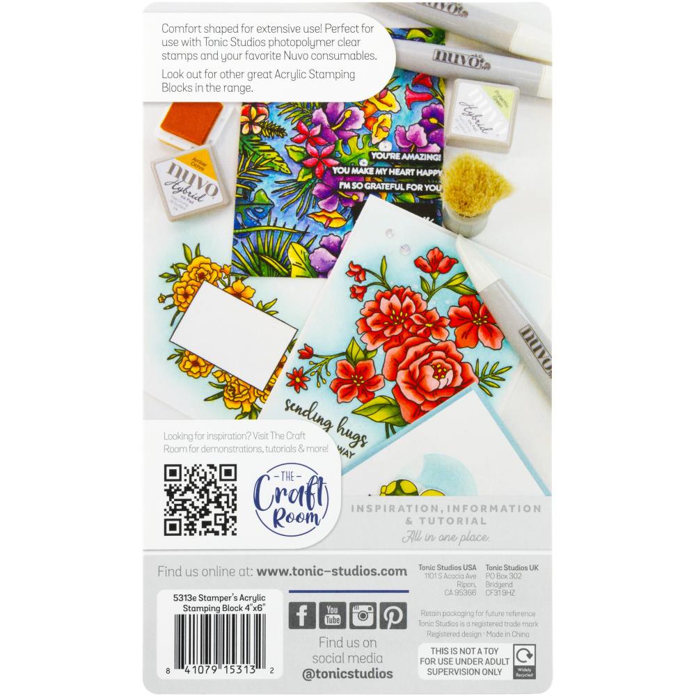 Tonic Studios Acrylic Stamping Blocks - 4x6