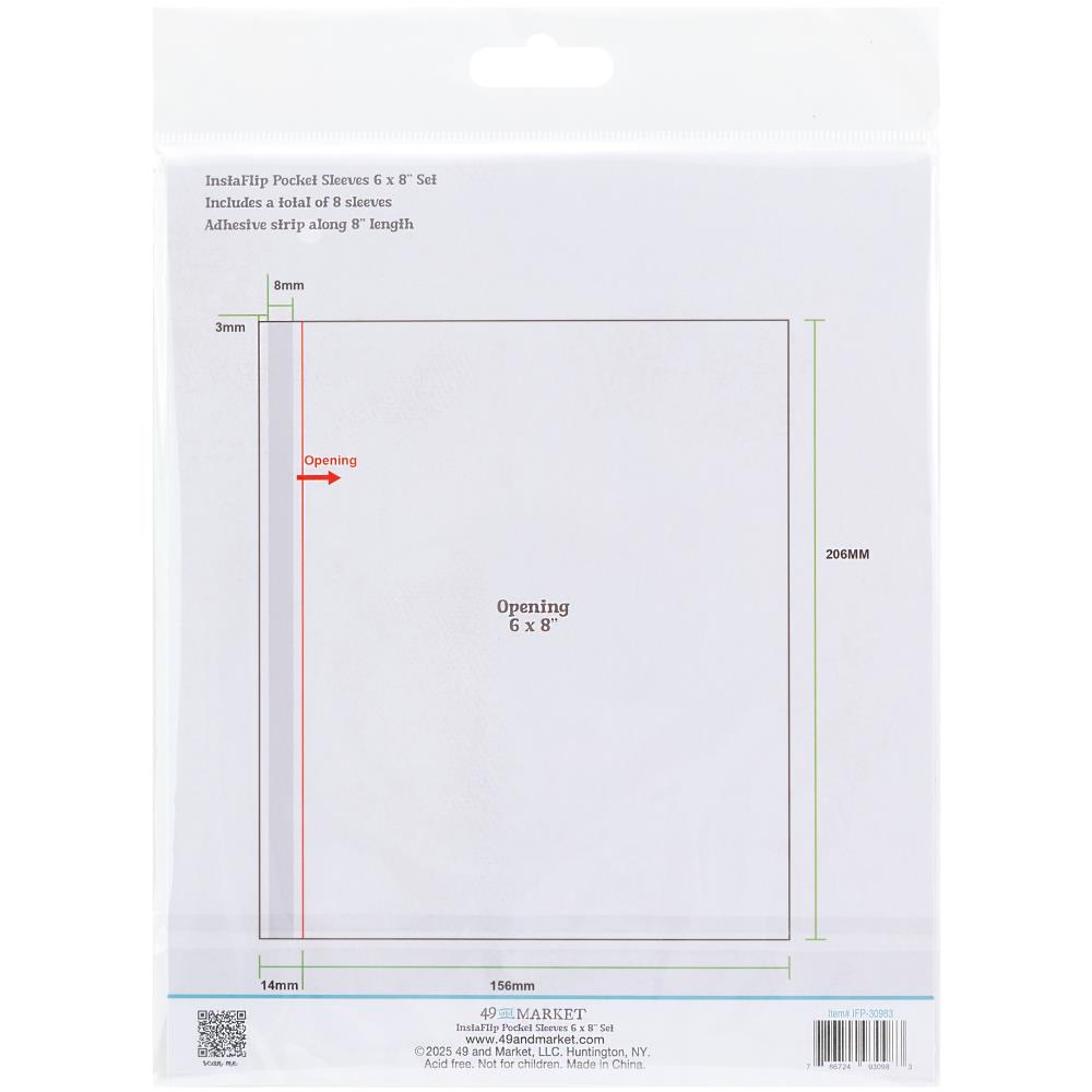 49 And Market InstaFlip Sleeves - 6"x8"