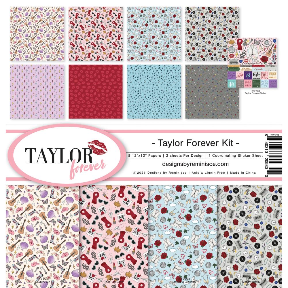Reminisce Collection Kit 12"X12" - Taylor Forever