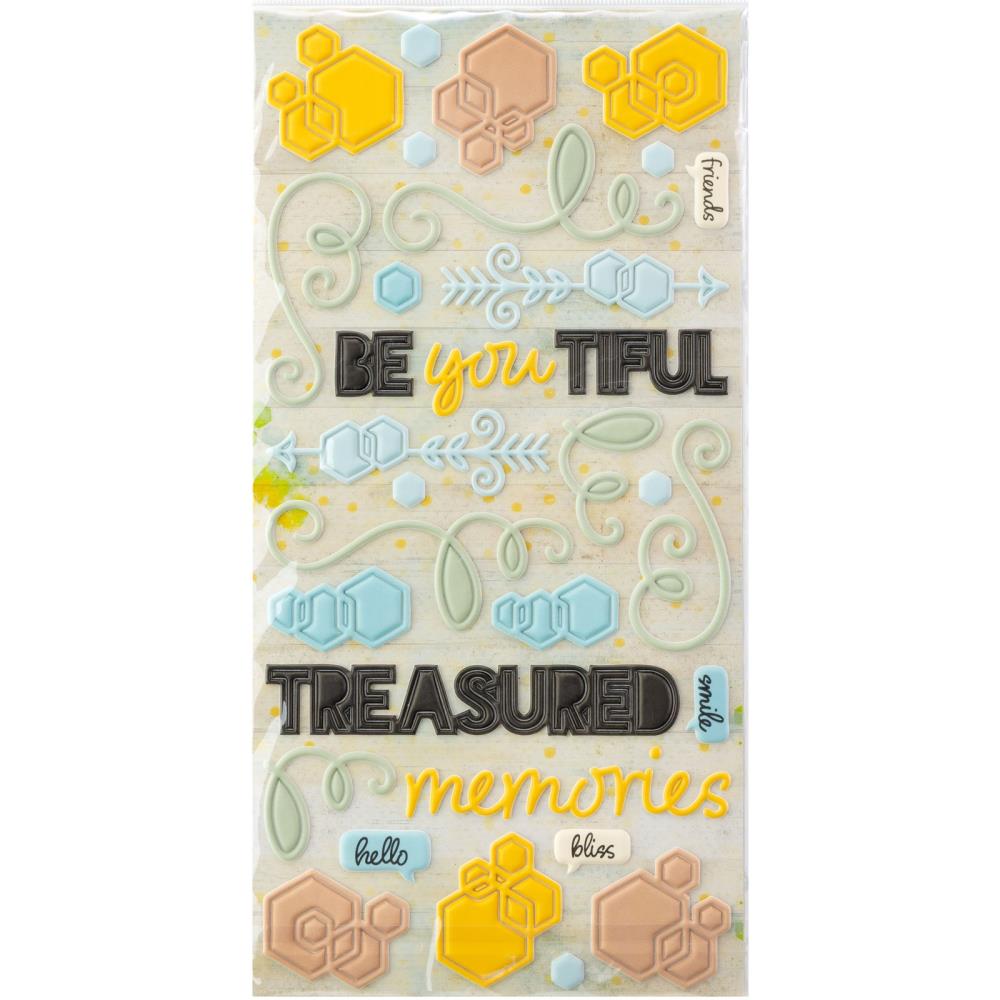 49 And Market Puffy Stickers - Botanical Buzz