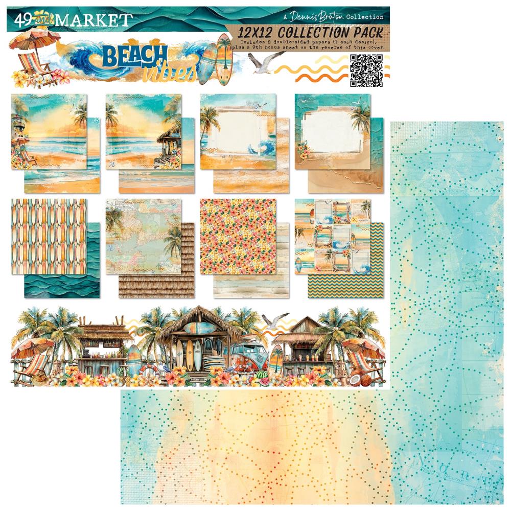 49 And Market Collection Pack 12"X12" - Beach Vibes