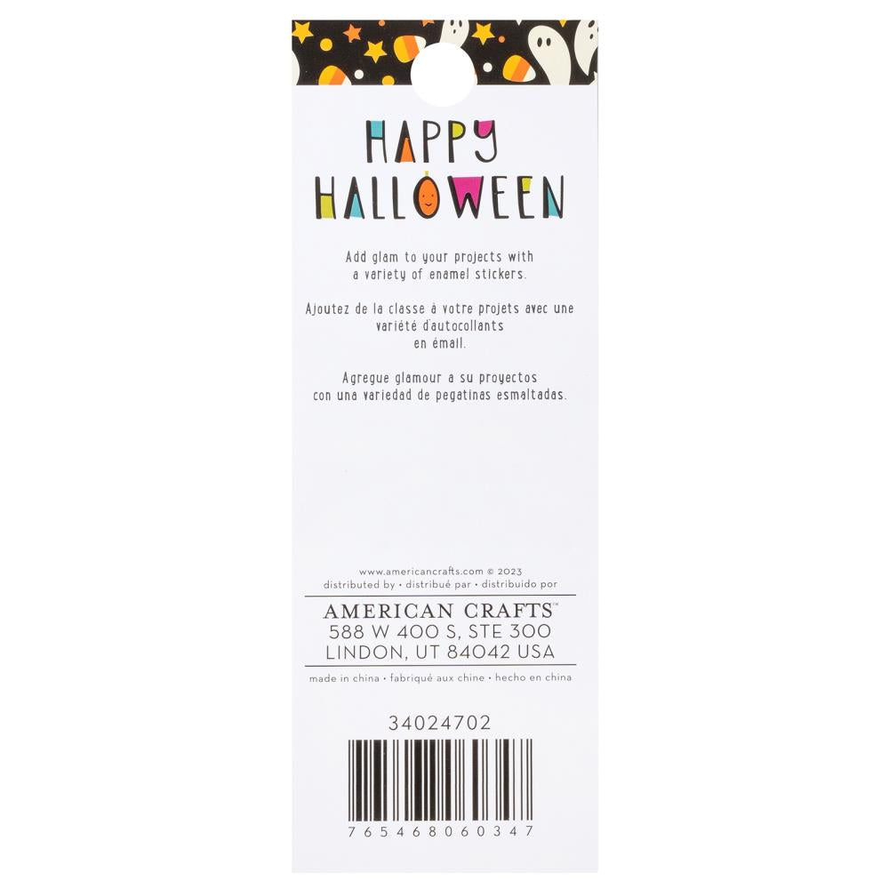 American Crafts Happy Halloween Enamel Dots 60/Pkg