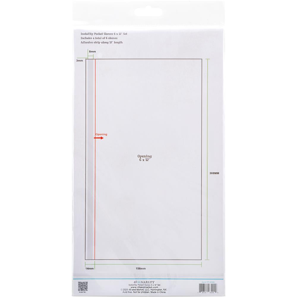 49 And Market InstaFlip Sleeves - 6"x12"