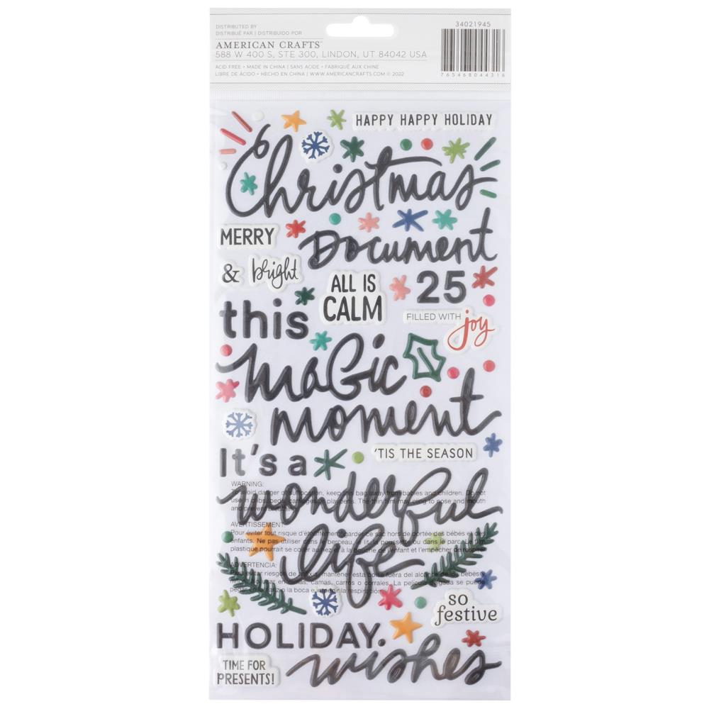 Vicki Boutin Peppermint Kisses Thickers Stickers 155/Pkg