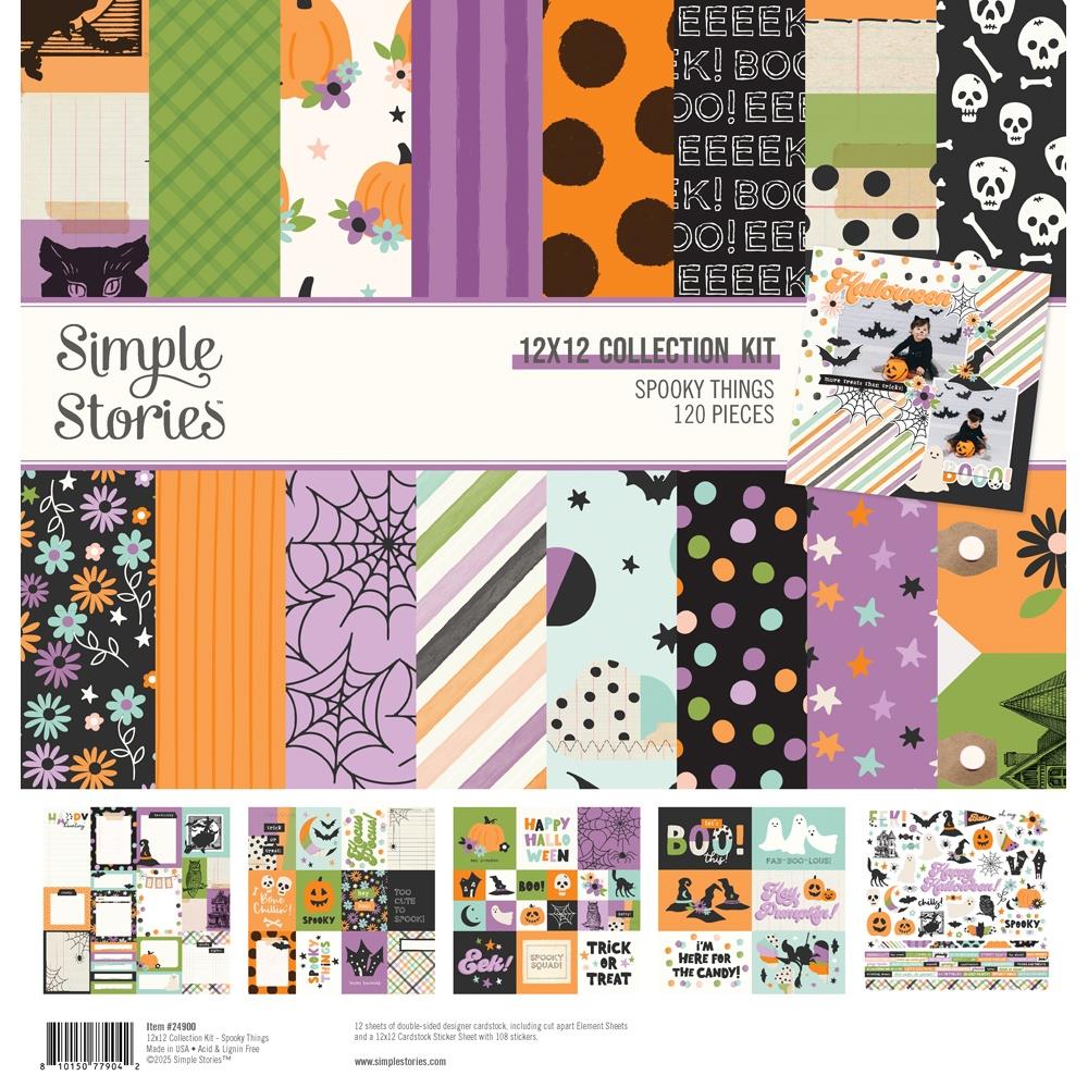 Simple Stories Collection Kit 12"X12" - Spooky Things