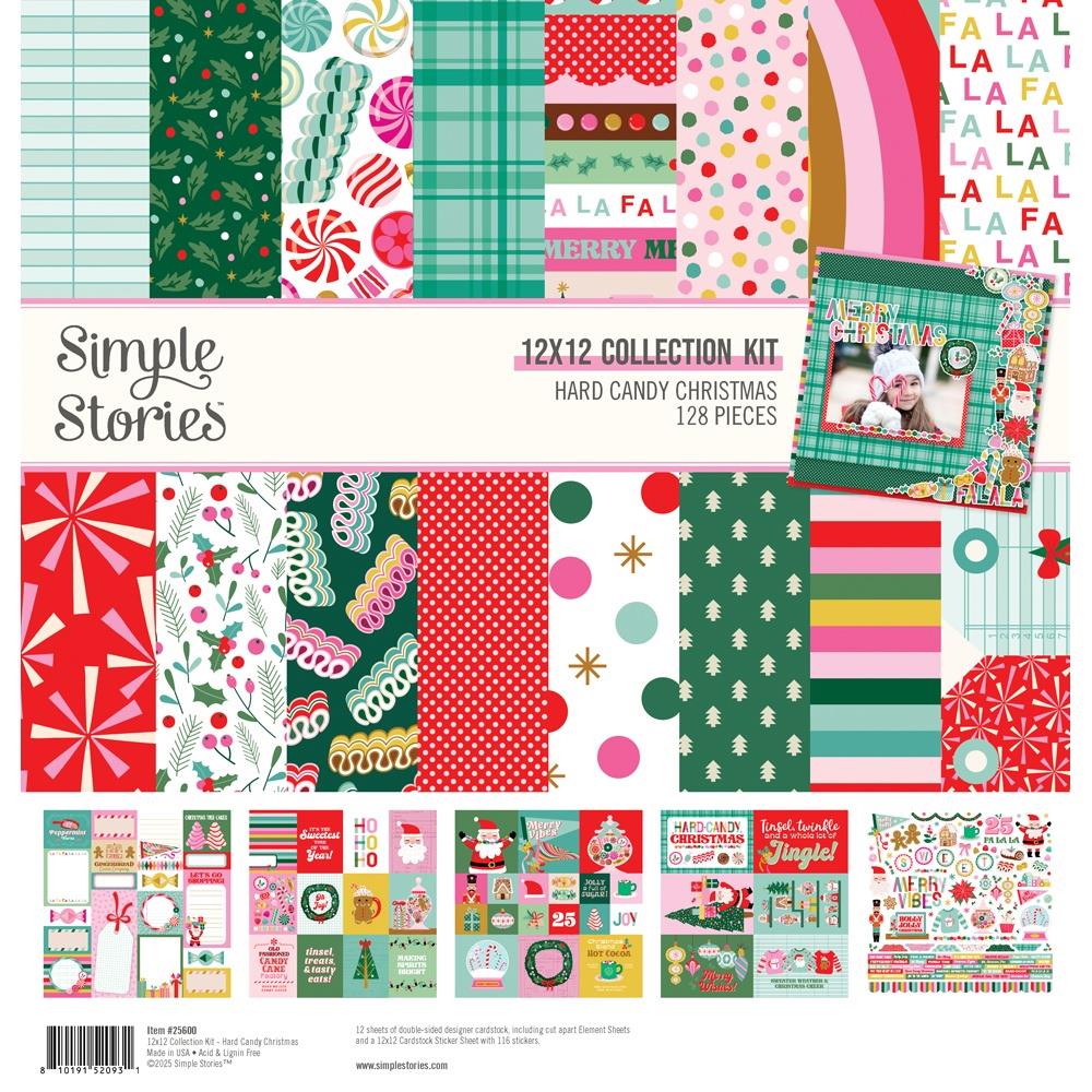 Simple Stories Collection Kit 12"X12" - Hard Candy Christmas
