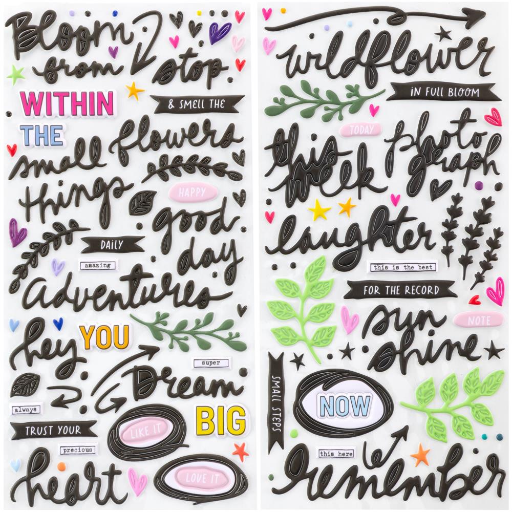 49 And Market Puffy Stickers - The Flower Emporium by Vicki Boutin