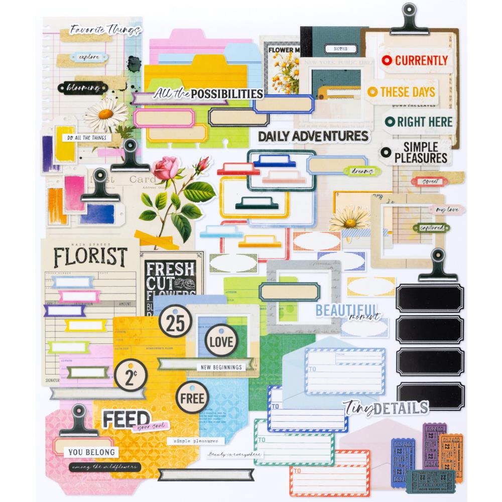 49 And Market Die-Cuts Journaling - The Flower Emporium By Vicki Boutin