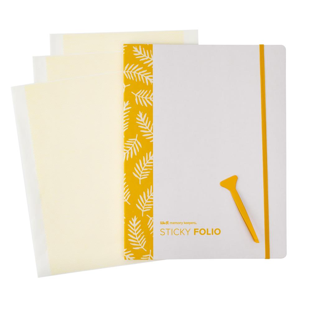 We R Memory Keepers Sticky Folio 8.5"X11" - Yellow