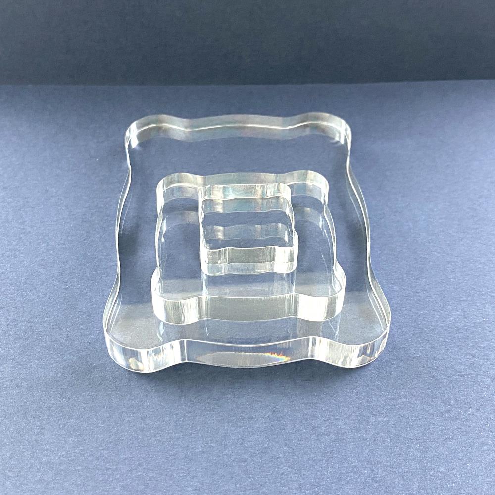 Tonic Studios Acrylic Stamping Blocks - Pk of 3 Asst. Sizes