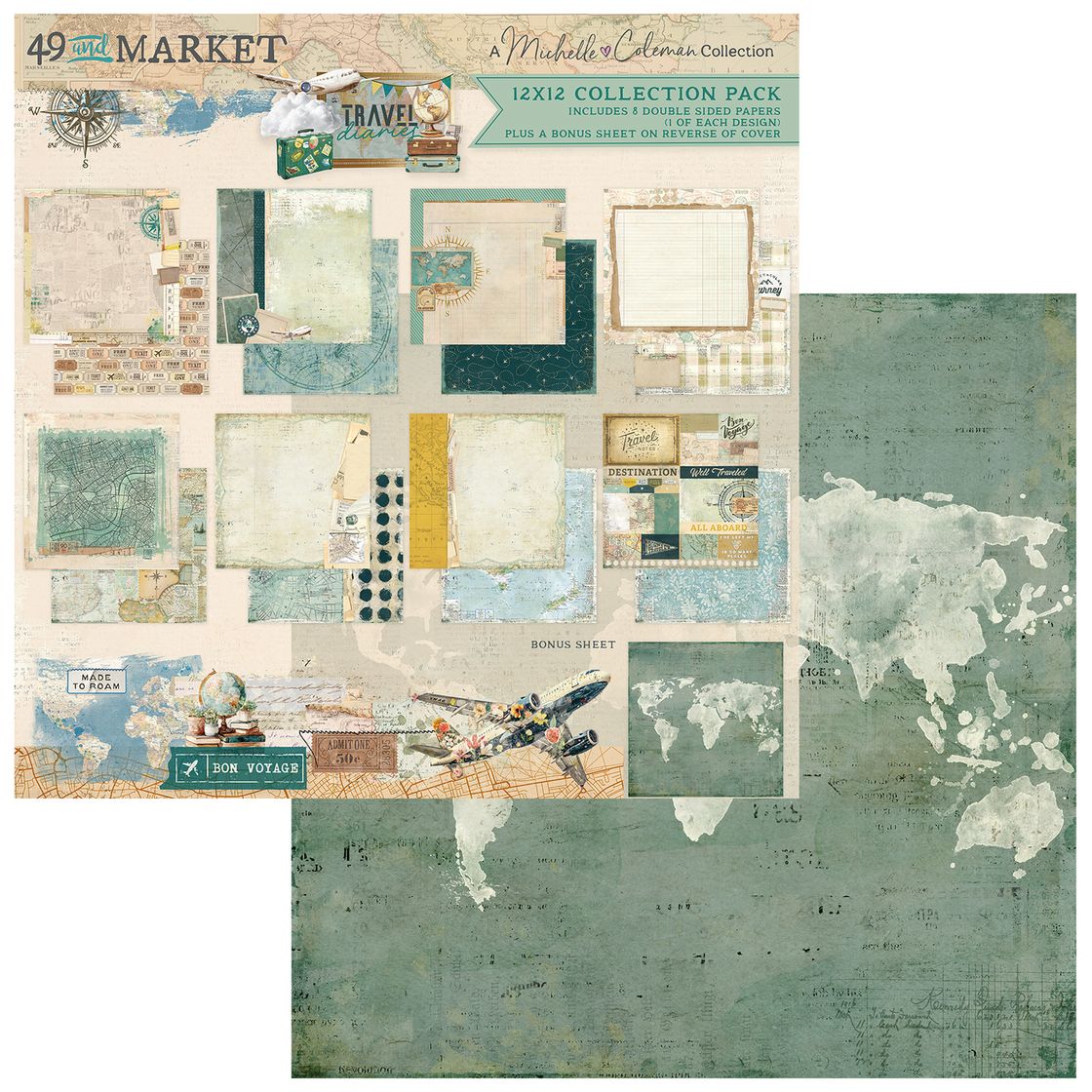 49 And Market Collection Pack 12"X12" - Travel Diaries