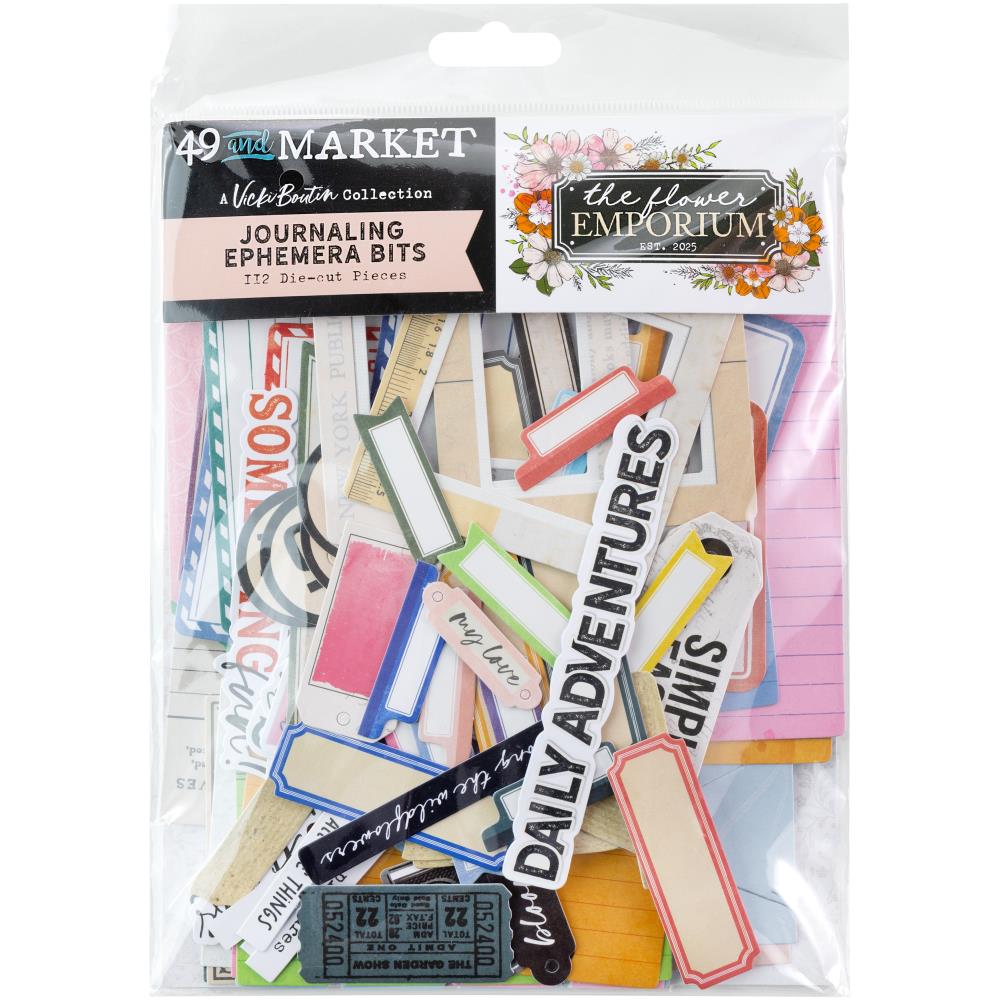 49 And Market Die-Cuts Journaling - The Flower Emporium By Vicki Boutin