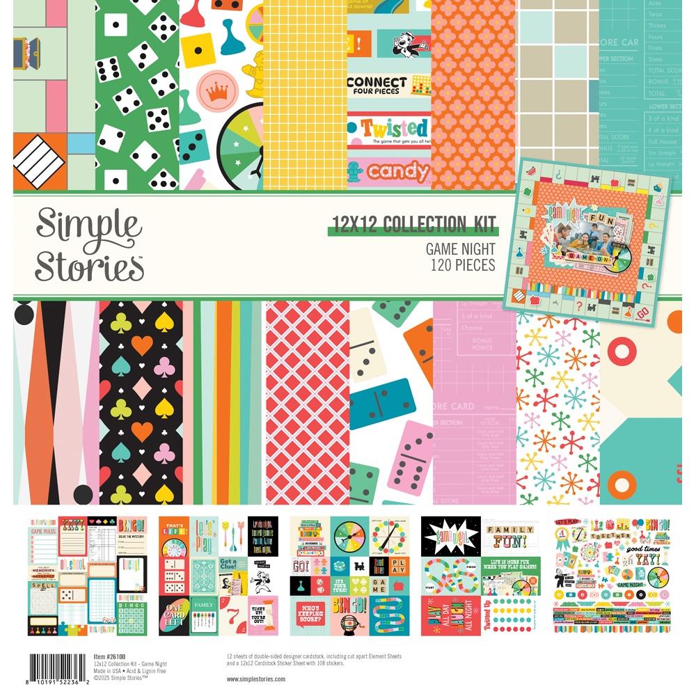 Simple Stories Collection Kit 12"X12" - Game Night