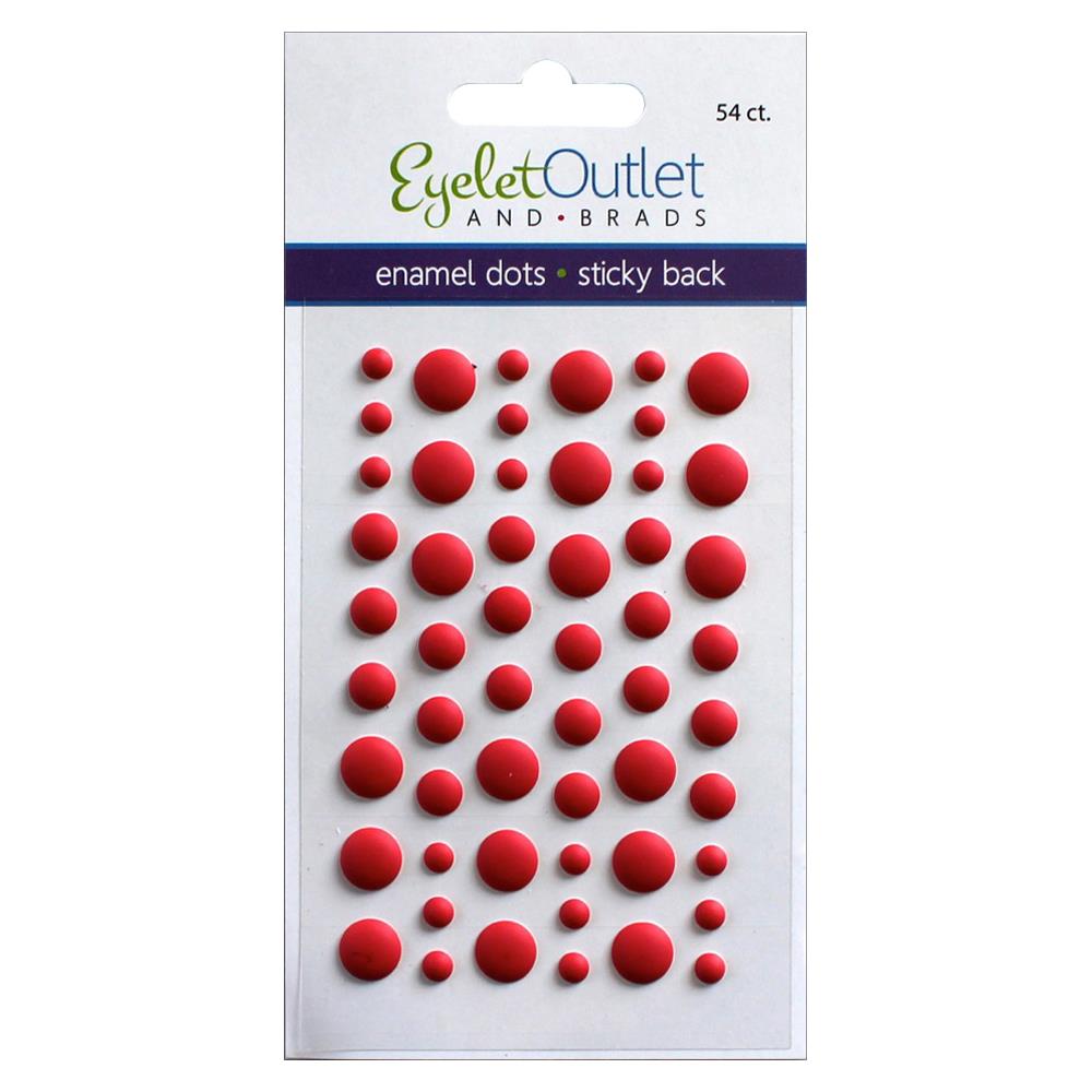 Eyelet Outlet Adhesive-Back Enamel Dots 54/Pkg