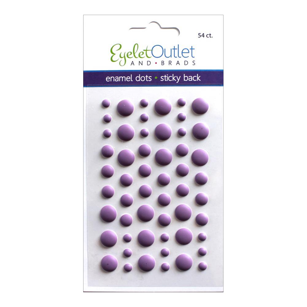 Eyelet Outlet Adhesive-Back Enamel Dots 54/Pkg