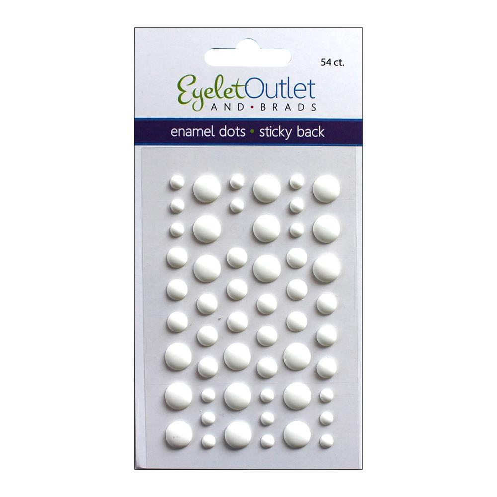Eyelet Outlet Adhesive-Back Enamel Dots 54/Pkg