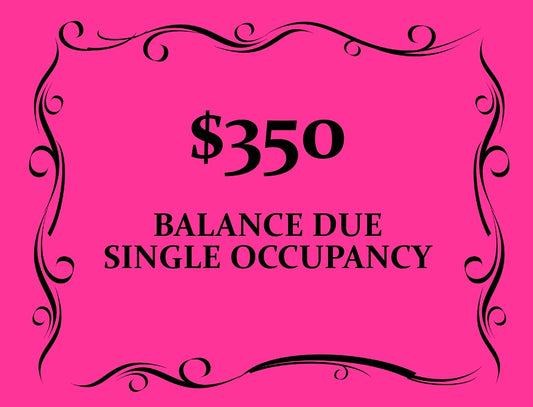 May 2027 Balance Due Single Occupancy