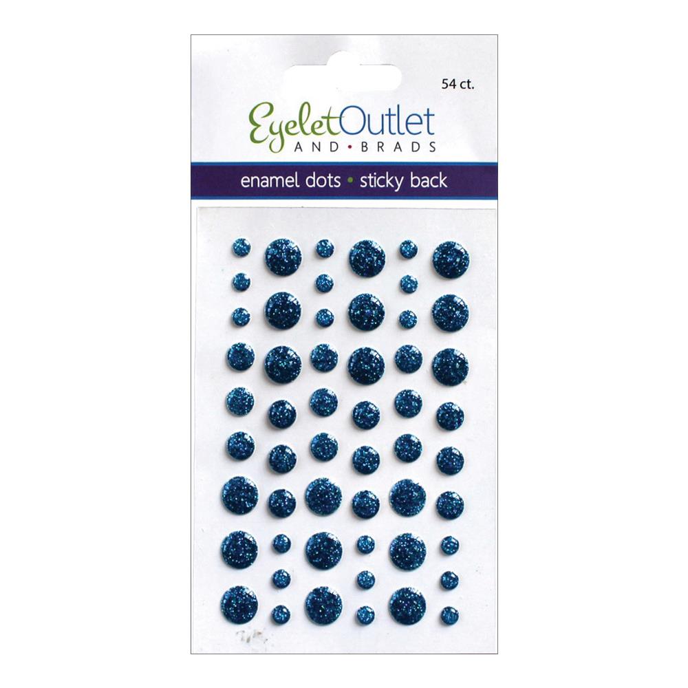 Eyelet Outlet Adhesive-Back Enamel Dots 54/Pkg