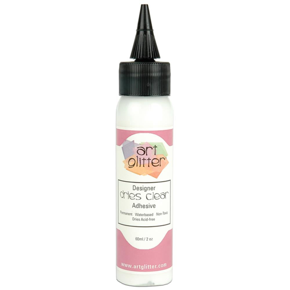 Art Institute Glitter Designer Dries Clear Adhesive - 2oz.