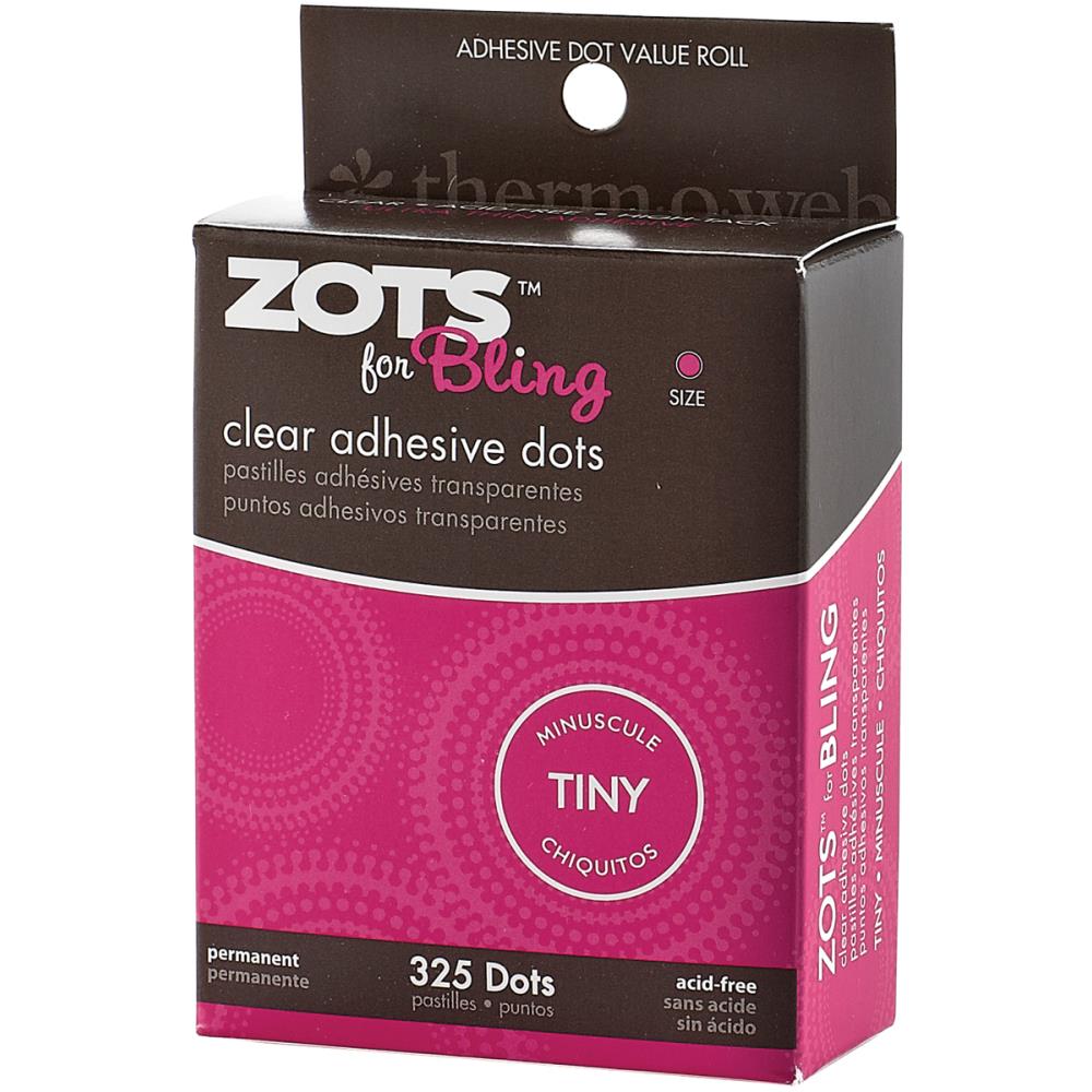 Zots Clear Adhesive Dots - Bling Tiny 1/8"