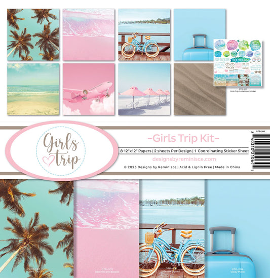 Reminisce Collection Kit 12"X12" - Girls Trip