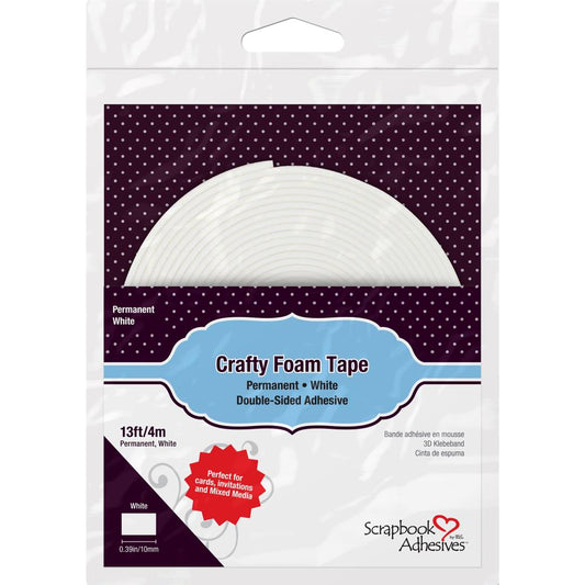 Scrapbook Adhesives Crafty Foam Tape Roll 13 ft. - White