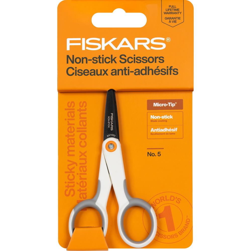 Fiskars Non-Stick Detail Scissors - 5" Micro-Tip