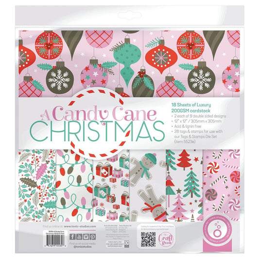 Tonic Studios Art Pad 12"x12" - A Candy Cane Christmas
