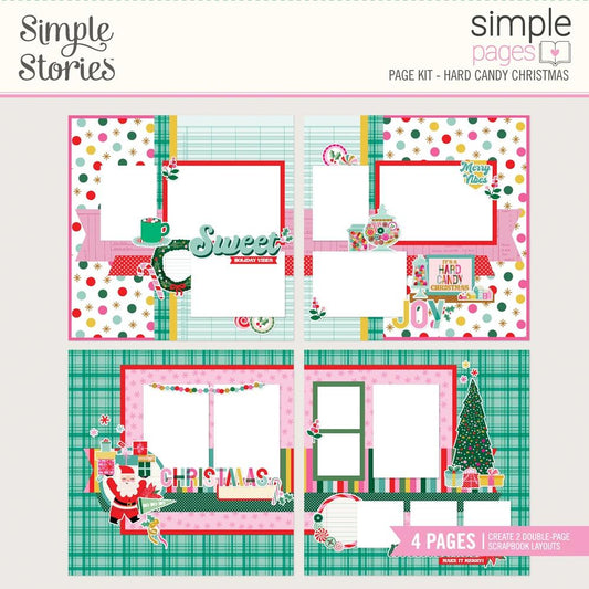Simple Stories Simple Pages Page Kit 12"X12" - Hard Candy Christmas