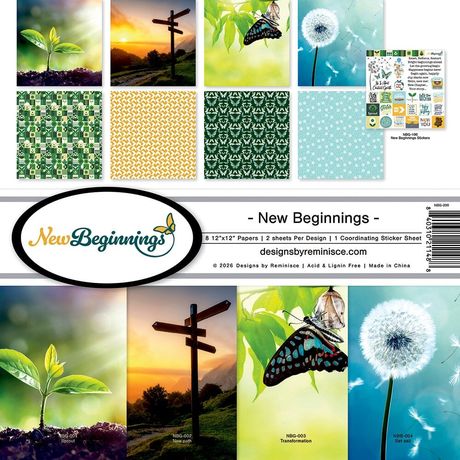 Reminisce Collection Kit 12"X12" - New Beginnings