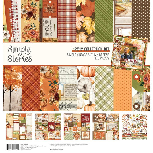 Simple Stories Collection Kit 12"X12" - Simple Vintage Autumn Breeze