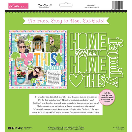 Bella Blvd Love Grows Here Cut-Outs - Home Sweet Home